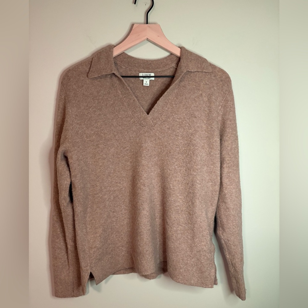 Women’s J Crew Factory Polo Sweater in Extra Soft Yarn size S